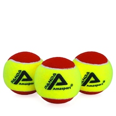 Bola de Tênis Ama Sport Stage 3 Panda Pack com 3 Bolas - Foto 1