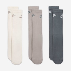Meia Nike Everyday Elevate (3 Pares) Cano Médio Unissex - Foto 2