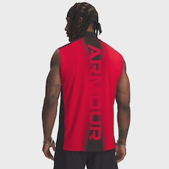 Camiseta Regata de Treino Under Armour HeatGear Wordmark - Masculina - Foto 2