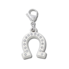 Jibbitz™ Crocs Pingente Ferradura de Prata da Sorte - Foto 1
