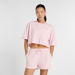 Camiseta Cropped New Balance Small Logo Feminina - Foto 1