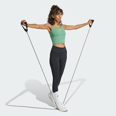 Camiseta Regata adidas Três Listras Studio All Me Light Suporte Feminina - Foto 4