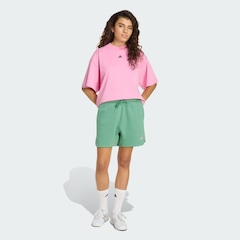 Short adidas 3 Stripes Studio Fleece Loose Feminino - Foto 4