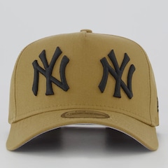 Boné Aba Curva New Era MLB New York Yankees Double Logo 940AF Unissex - Foto 2
