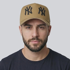 Boné Aba Curva New Era MLB New York Yankees Double Logo 940AF Unissex - Foto 5