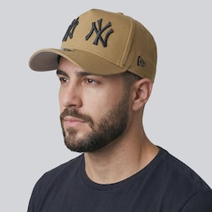 Boné Aba Curva New Era MLB New York Yankees Double Logo 940AF Unissex - Foto 6