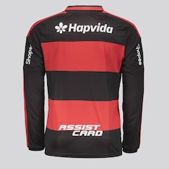 Camisa Do Flamengo I 2026 Manga Longa Campeão Libertadores 2025 adidas Masculina - Foto 5