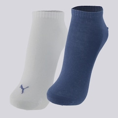 Kit Meia Sapatilha Everday 2 Pares Puma Masculino - Foto 1