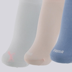 Kit Meia Puma Cano Médio 3 Pares Feminina - Foto 3