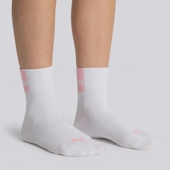 Kit Meia Puma Cano Médio 3 Pares Feminina - Foto 5