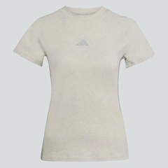 Camiseta Feminina Slim 3 Listras Holiday adidas - Foto 4