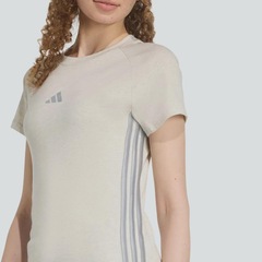 Camiseta Feminina Slim 3 Listras Holiday adidas - Foto 7