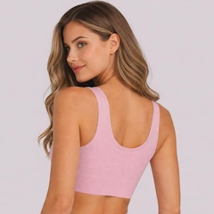Top Feminino Canelado Sem Costura Selene - Foto 2