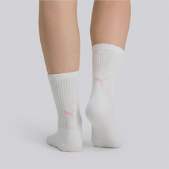 Kit Meia Puma Cano Longo I 2 Pares Feminina - Foto 8