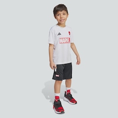 Conjunto Infantil Marvel Homem Aranha adidas - Foto 3