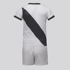 Kit Infantil Vasco Baby com Bordado FutFanatics Unissex - Foto 2