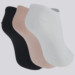 Kit Meia Puma Sapatilha Invisible 3 Pares Feminina - Foto 2