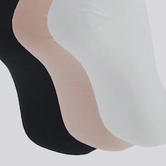 Kit Meia Puma Sapatilha Invisible 3 Pares Feminina - Foto 4