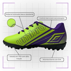 Chuteira Society Infantil Umbro Kick Jr - Foto 5