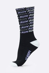 Meia HUPI Run Tri Preto e Roxo - Foto 1