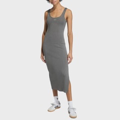 Vestido adidas Maxi Canelado Essential Lavado Black Adulto - Foto 1