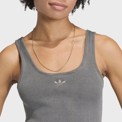 Vestido adidas Maxi Canelado Essential Lavado Black Adulto - Foto 4