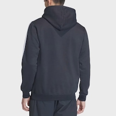 Moletom Masculino adidas Canguru Três Listras Black - Foto 2