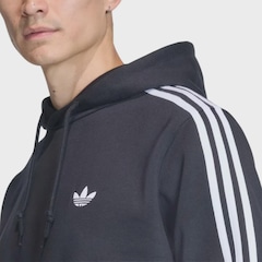 Moletom Masculino adidas Canguru Três Listras Black - Foto 3