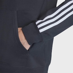 Moletom Masculino adidas Canguru Três Listras Black - Foto 4