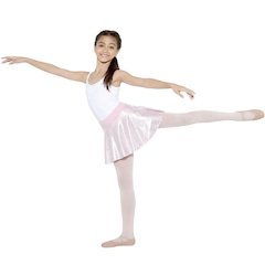 Saia Godê Mullet Só Dança Rosa - Infantil - Foto 2