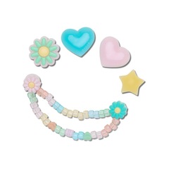 Kit Jibbitz™ Crocs Festival de Garotas Pack com 5 Peças - Foto 1