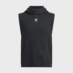Blusão Regata de Moletom de Basquete Under Armour Curry Splash SLVS Hoodie - Masculino - Foto 4