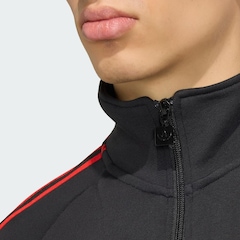 Blusão de Moletom Adidas CR Flamengo Originals Meio Fecho de Zíper Masculino - Foto 6