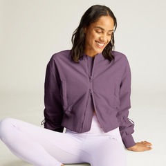 Jaqueta Bomber adidas Cropped de Malha TrueNature adidas by Stella McCartney Feminino - Foto 5