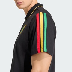 Camisa Polo Adidas Jamaica x Bob Marley DNA Masculina - Foto 6