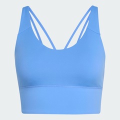 Top Adidas Suporte Leve Três Listras Studio All Me Feminino - Foto 2