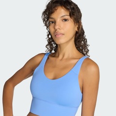 Top Adidas Suporte Leve Três Listras Studio All Me Feminino - Foto 5