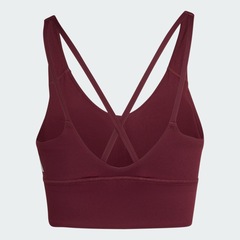 Top Adidas Suporte Leve Três Listras Studio All Me Feminino - Foto 7