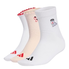Meia Adidas Unissex - 3 Pares - Foto 1