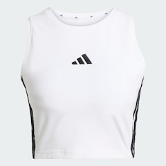 Camiseta REGATA ACOLCHOADA ESSENTIALS TRÊS LISTRAS Adidas Feminina - Foto 2