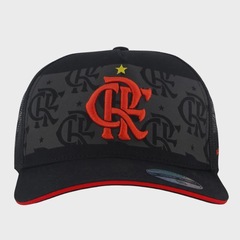 Boné do Flamengo Adulto Supercap Trucker Bordado - Foto 2