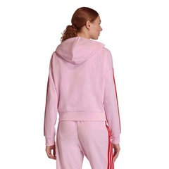 Jaqueta Adidas 3 Stripes com Capuz Feminina - Foto 2