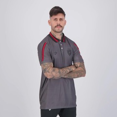 Camiseta Polo Dragão Premium Atlético Goianiense BC 2024 FutFanatics Masculina - Foto 2