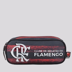 Kit do Flamengo Mochila com Rodas e Estojo FutFanatics Infantil - Foto 5