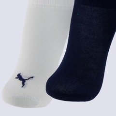 Kit Meia Cano Baixo 2 Pares Infantil Puma - Foto 3