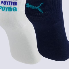 Kit Meia Cano Baixo 2 Pares Infantil Puma - Foto 4