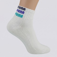Kit Meia Cano Baixo 2 Pares Infantil Puma - Foto 7