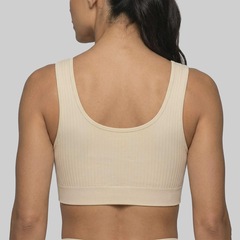 Top Selene Canelado Sem Costura Feminino - Foto 2