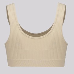 Top Selene Canelado Sem Costura Feminino - Foto 4