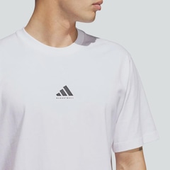 Camiseta Masculina Grafica Basketball adidas - Foto 5